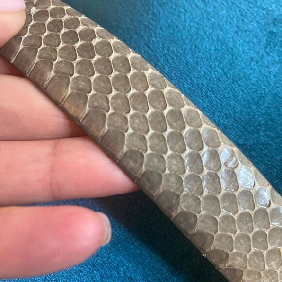 Austin Grey genuine snake skin belt, L 42 inch main image 8